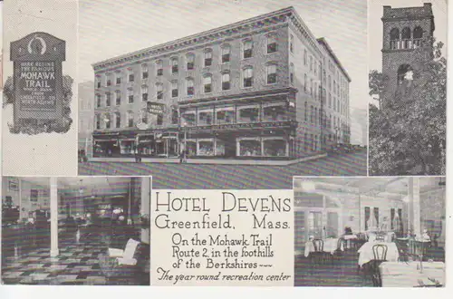 Greenfield, Mass. Hotel Devens gl1932 204.490