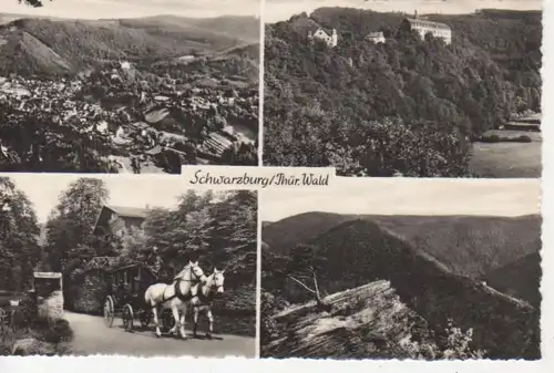 Schwarzburg Mehrbildkarte Panorama ngl 88.831