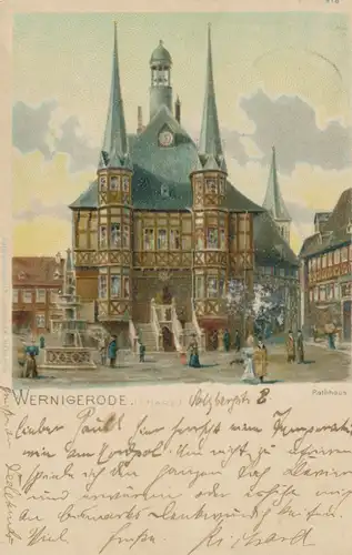 Wernigerode im Harz Rathaus gl1899 103.396