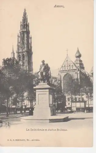 Antwerpen Kirche und Rubens-Denkmal ngl 203.577