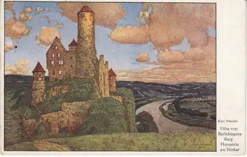 KARL WENDEL Burg Hornberg am Neckar gl1919 22.000