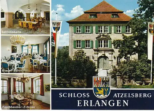 Erlangen Schloß Atzelsburg Mehrbildkarte ngl C0487