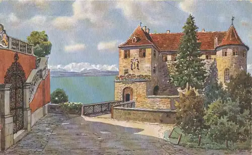 Meersburg Brücke und Schloßeingang ngl 108.649