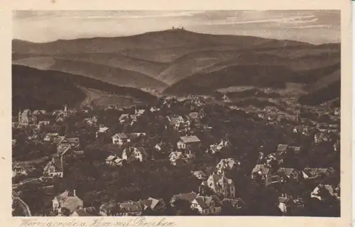 Wernigerode Panorama mit Brocken ngl 91.132