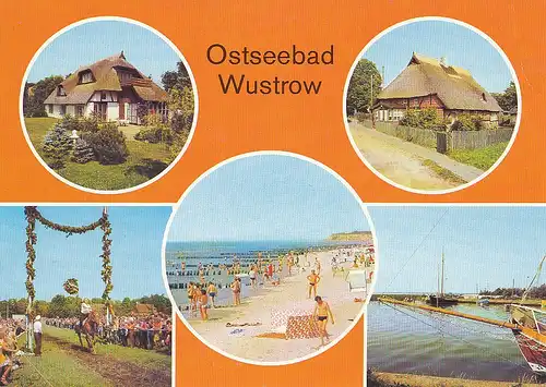 Ostseebad Wustrow Strand Rohrdachhaus gl1988 111.488