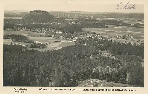 Gohrisch mit Lilienstein gl1955 111.524