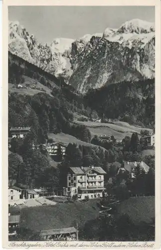 Berchtesgaden Hotel Erika gegen die Berge ngl 22.170