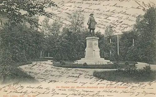 Kiel Garten Marine-Akademie und Denkmal gl1903 116.376