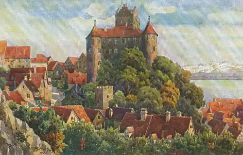 Meersburg Schloß Säntis Künstler Marschall ngl 108.654
