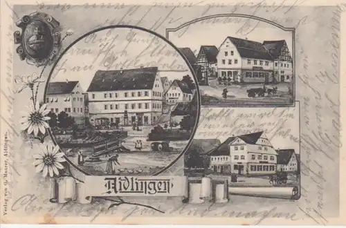 Aidlingen Litho Teilansichten gl1906 66.804