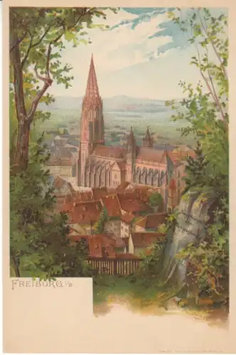 C.JUNG Freiburg i.Br. Münster um 1900 ngl 25.819