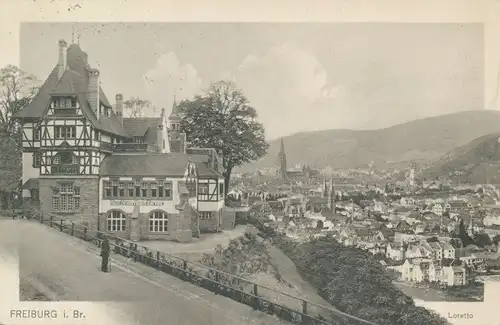 Freiburg i.B. vom Loretto aus gesehen bahnpgl 108.928