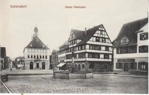 Schorndorf Württ. Oberer Marktplatz ngl 23.179