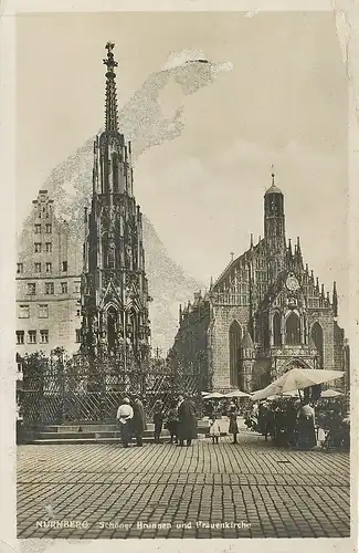 Nürnberg Schöner Brunnen Frauenkirche ngl 124.757