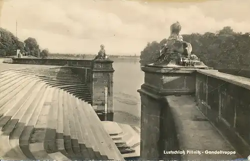 Dresden Lustschloss Pillnitz Gondeltreppe ngl 111.417