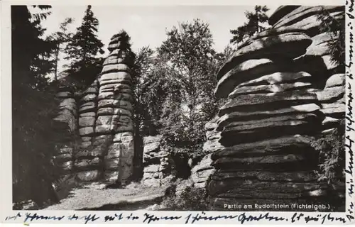 Fichtelgebirge Partie am Rudolfstein gl1935 22.194