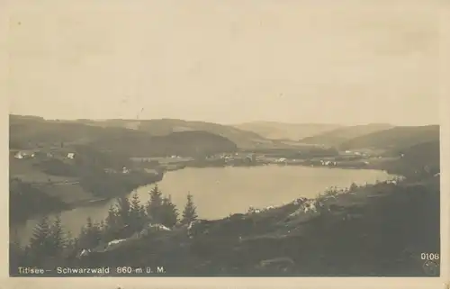 Titisee Blick von oben über den See ngl 109.979
