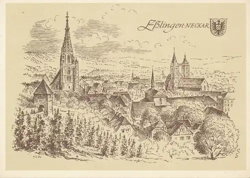 Esslingen a.N. Künstler L. Schäfer-Grohe ngl 109.885