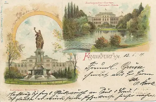 Frankfurt a.M. Brunnen Konzerthaus gl1901 131.885