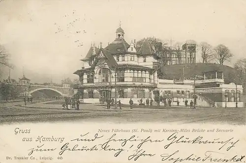 Hamburg Neues Fährhaus Brücke Seewarte gl1899 116.070