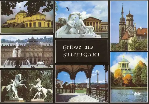 Stuttgart Mehrbildkarte gl1984 110.250