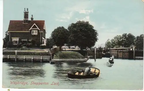 GB Weybride, Shepperton Lock gl1919 22.278