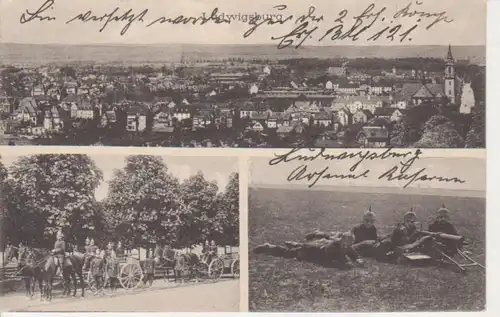 Ludwigsburg Soldaten Panorama feldpgl1917 83.850