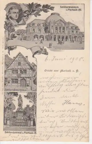 Marbach a.N. Schillers Geburtshaus Museum gl1905 83.889