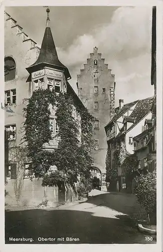 Meersburg Obertor mit Gasthof Bären gl1938 133.343