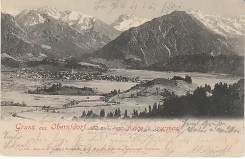 Gruss aus Oberstdorf vom Jägersberg gl1903 23.240