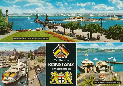 Konstanz am Bodensee Teilansichten Hafen ngl 107.886