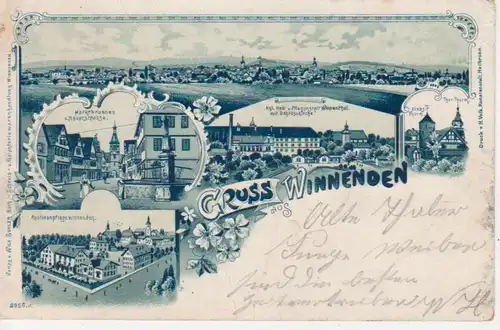 Winnenden Litho Paulinenpflege Hauptstr. gl1902 66.849