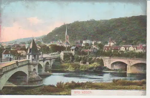 Bad Kösen mit beiden Saalebrücken ngl 92.255