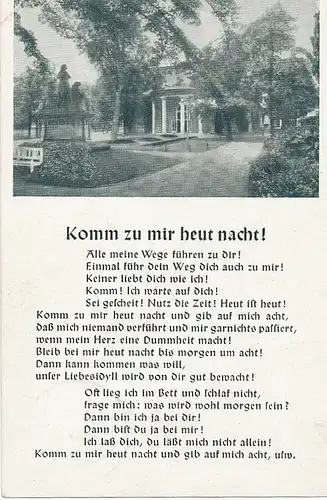 Komm zu mir heut nacht! feldpgl1942 110.605