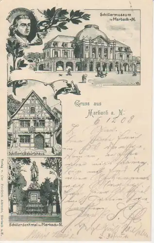 Marbach a.N. Schillers Geburtshaus Museum gl1903 83.888