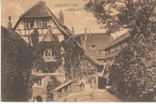 Eisenach Wartburg Burghof gl1906 B4279