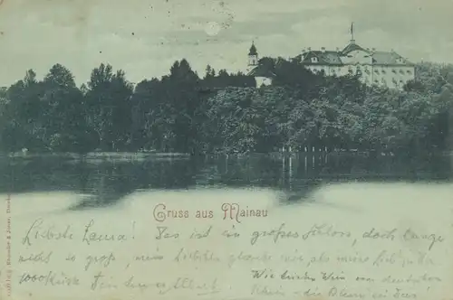 Insel Mainau Teilansicht mit Schloss gl1897 108.518