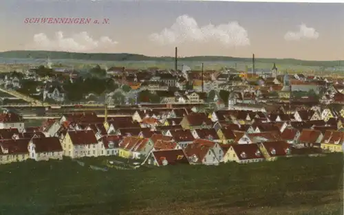 Schwenningen a.N. Panorama gl1918 108.456