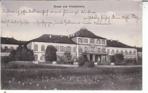 Gruss aus Hohenheim b.Stuttgart gl1907 24.212