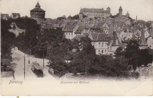 Nürnberg Panorama vom Hallertor gl1906 23.080