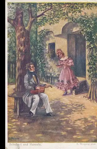 Franz Schubert und Hannele feldpgl1916 105.238