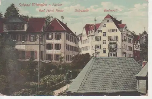 Bad Wimpfen Hotel Ritter Solequelle Arzt gl1945? 84.097