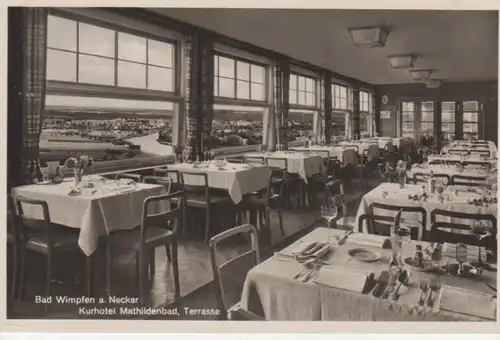 Bad Wimpfen Kurhotel MathildenbadTerrasse gl1938 84.108