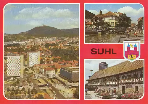 Suhl Teilansicht Dianabrunnen Waffenmuseum ngl 111.517