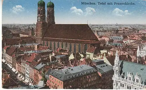 München Total mit Frauenkirche ngl B9561