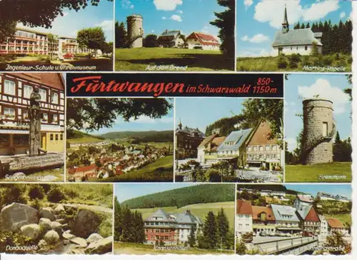 Furtwangen im Schwarzwald Mehrbildkarte gl1964 82.306