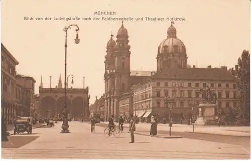 München Ludwigstr. Feldherrenh. Theat.Kirche ngl 22.395