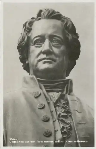 Weimar Goethekopf Rietschelsches Denkmal ngl 114.874