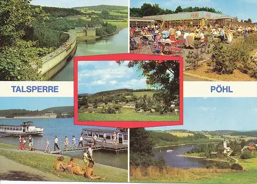 Talsperre Pöhl Mehrbildkarte ngl 110.753