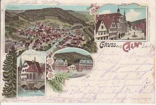 Gruß aus Calw Litho gl1898 66.987